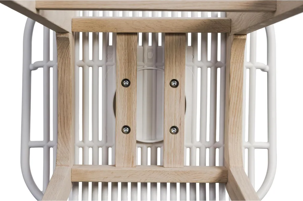 Chaises de bar MALMO 65cm en bois de chêne massif et assise durable
