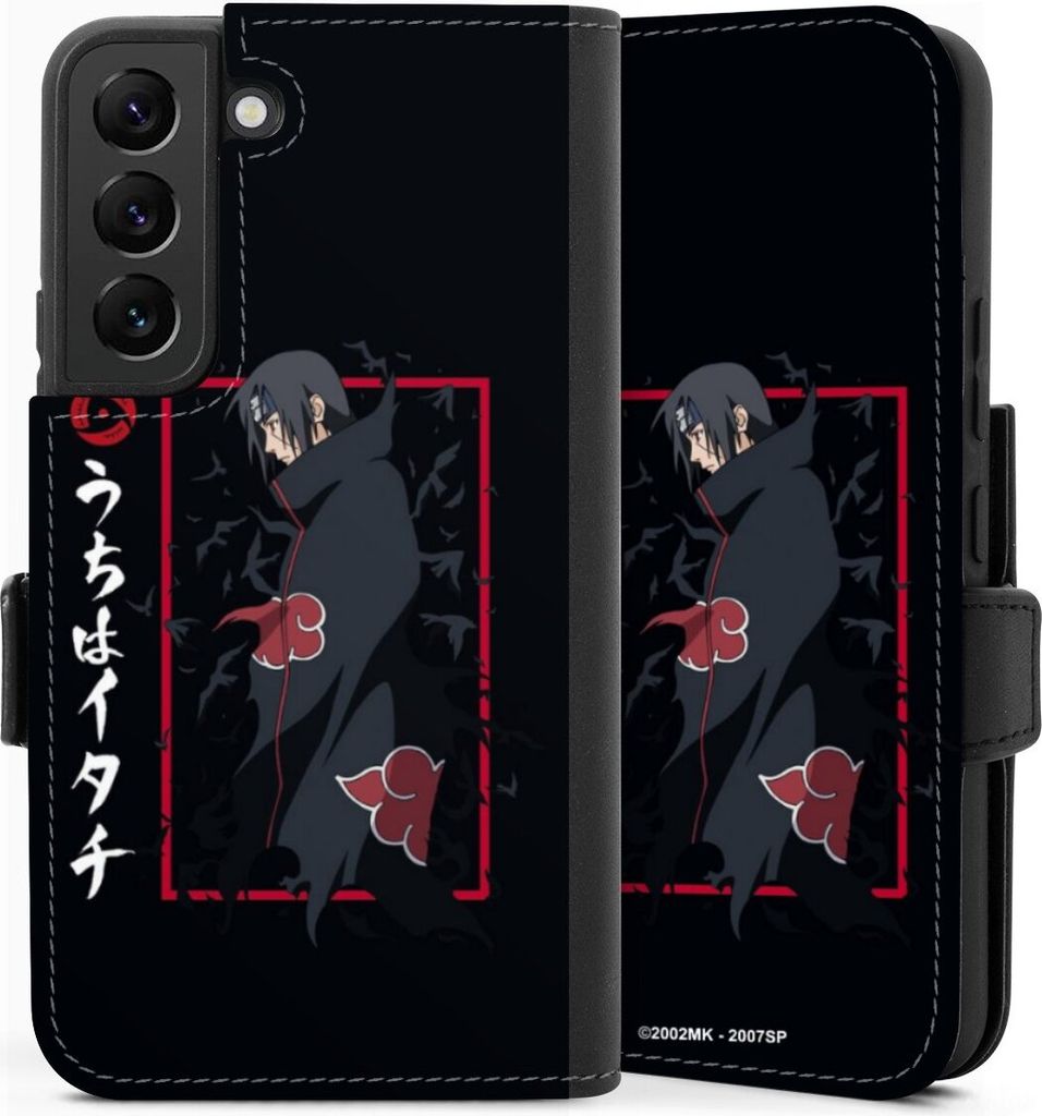 DeinDesign Klapphülle für Samsung Galaxy S22 Handytasche Lederhülle Tasche Naruto Shippuden Offizielles Lizenzprodukt Itachi Uchiha