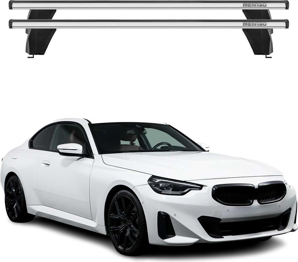 Menabo Dachträger Grundtäger für BMW 8er G16 Gran Coupé 2019-2025 Alu Silber 2x