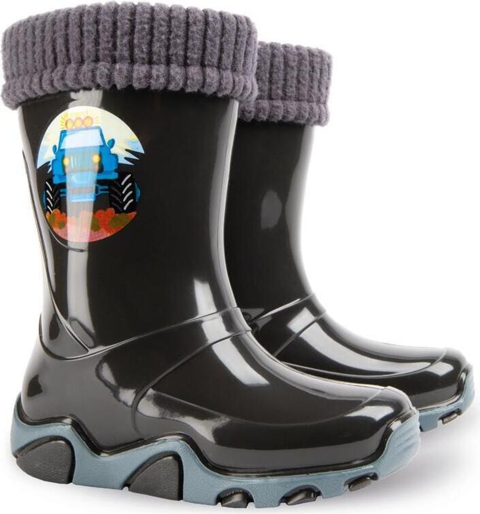 DEMAR Jungen Gummistiefel Kinderstiefel Gefüttert Produktbild 