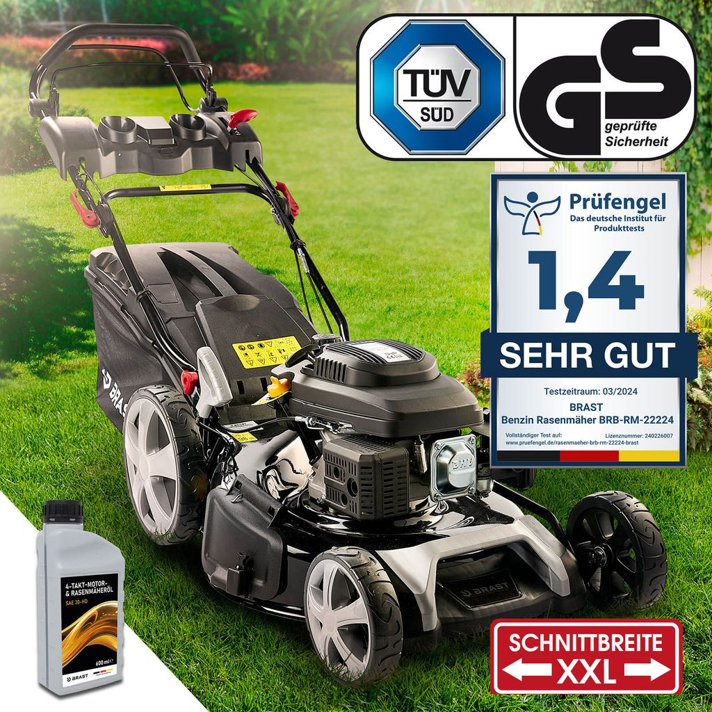 BRAST Benzin Rasenmäher mit Antrieb 5,2kW Kaufland.de