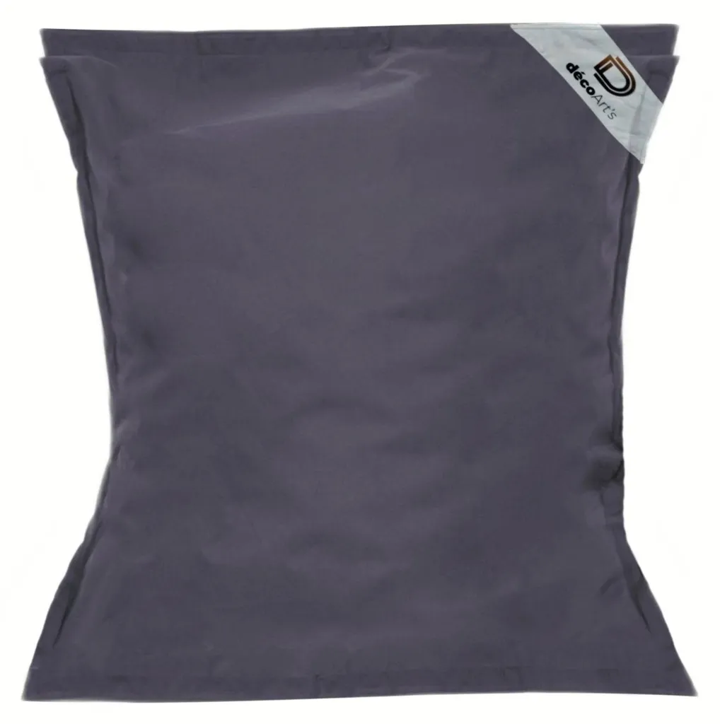 Housse pour Pouf Géant XXL 180x140cm Flottant pour Piscine Gris Carbone