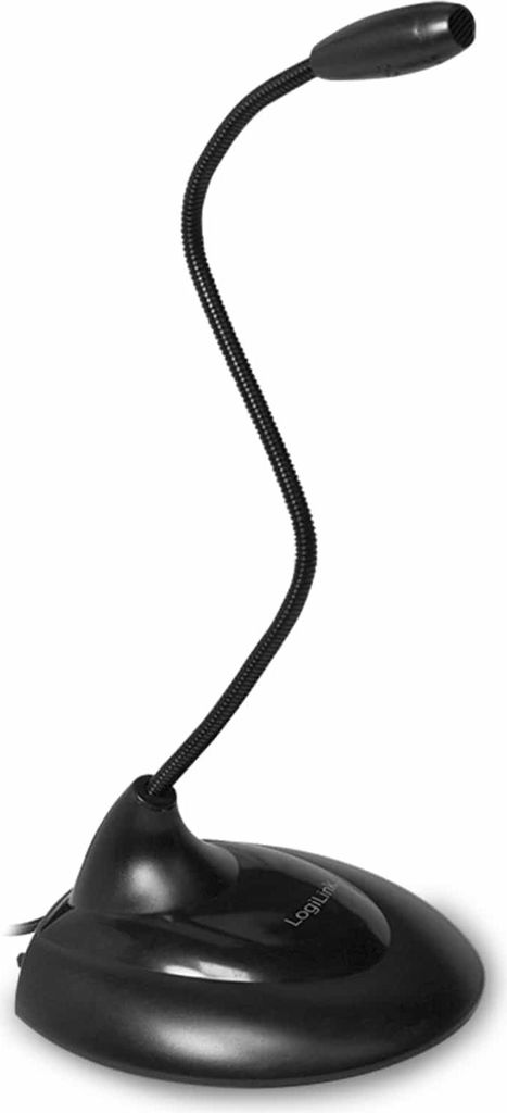 LogiLink Mikrofon Stereo Anschluss: 3,5 mm Klinke schwarz