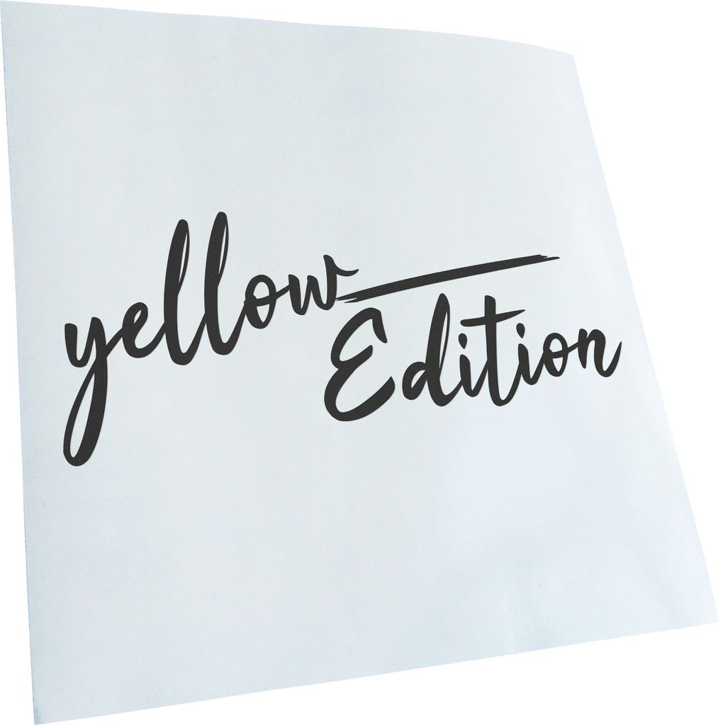 Kiwistar - Autoaufkleber - Yellow Edition Gelb - Dunkelgrau - 60x24cm - Aufkleber für Auto, Laptop, Fahrrad, LKW, Motorrad mehrfarbig JDM Decal Ra...