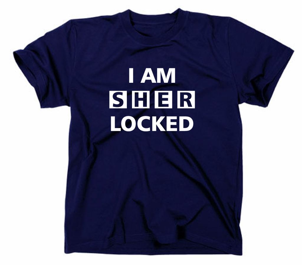 Styletex23 T-Shirt I Am Sherlocked Sherlock Holmes TV, navy, S