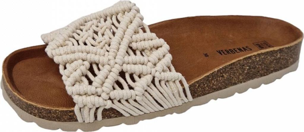 Verbenas Raga Damenschuhe Pantoletten Beige Freizeit, Schuhgröße:38 EU