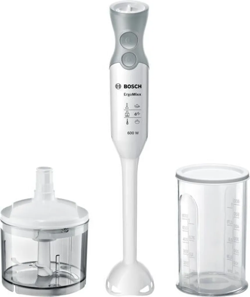 Mixeur plongeant Bosch ErgoMixx MSM66020 pied inox et 12 vitesses 600W