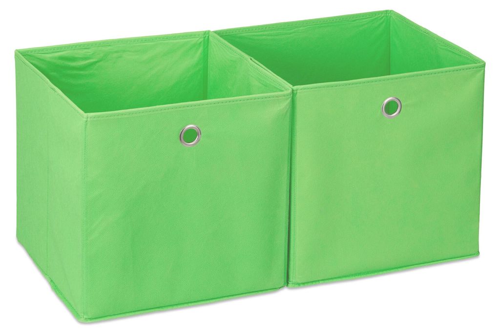 12 opbergboxen van stof, vierkant, voor op een plank, Productafbeelding 