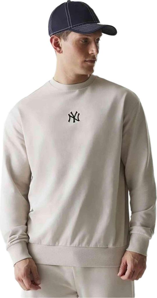 New Era Sweatshirt 60675754-270 in LIGHT BEIGE color size large