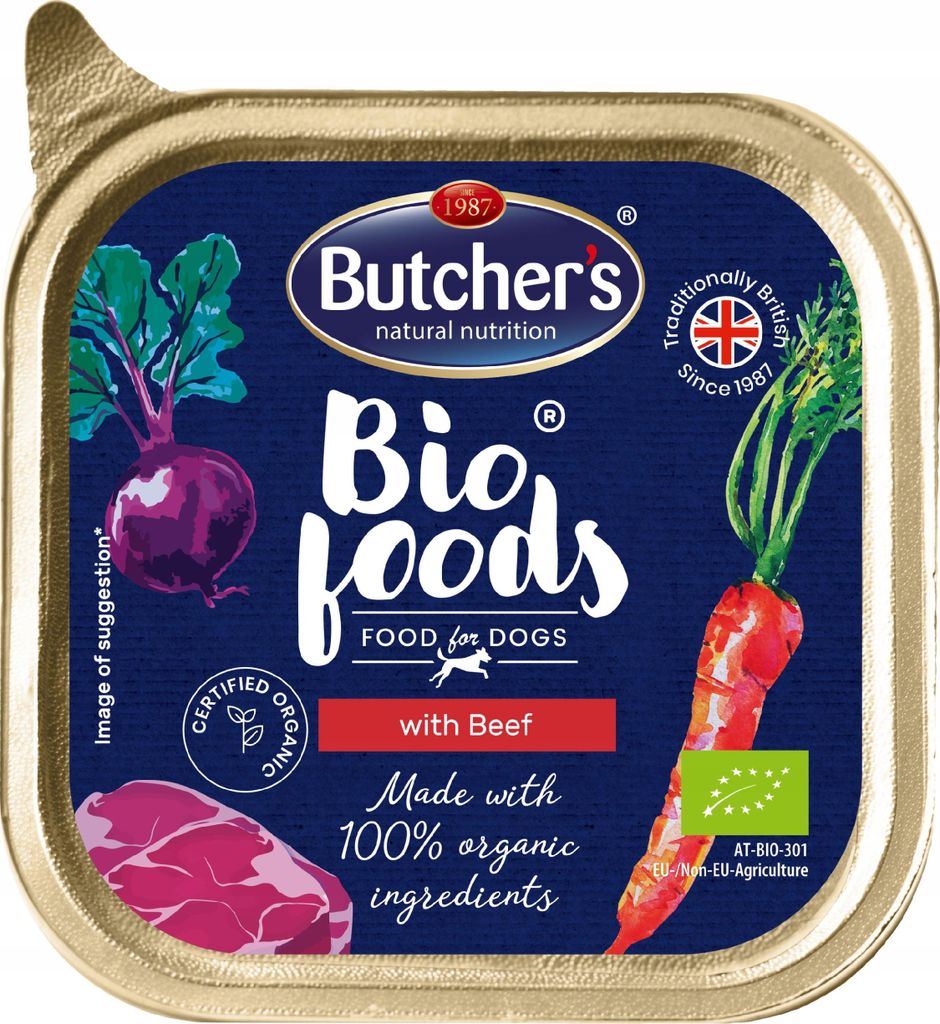 BUTCHER'S Foods with beef - Nassfutter für Hunde - 150 g