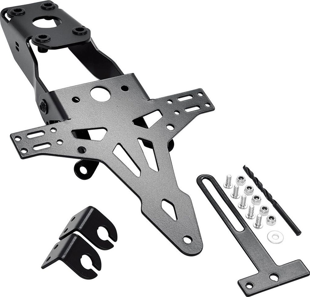 Hashiru License Plate Holder Kawasaki Kle 650 Versys 2015 Black One Size