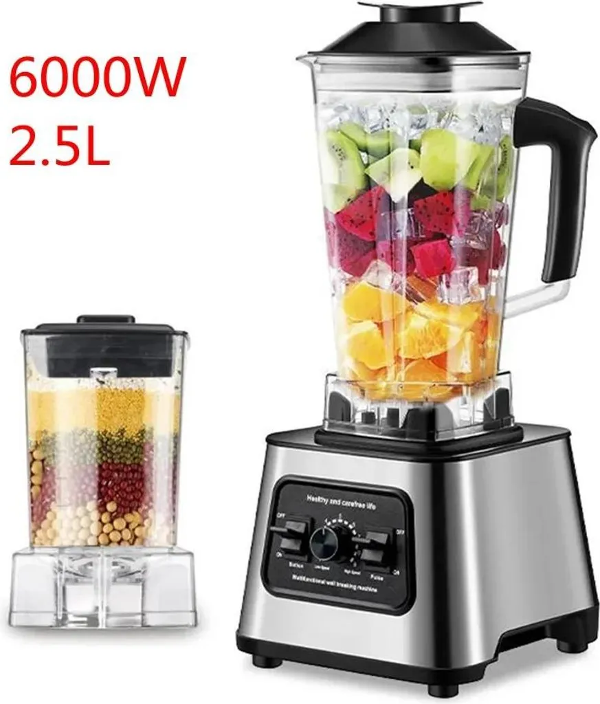 Set Frullatore e Spremiagrumi 2L: Trita Ghiaccio e Frutta Secca
