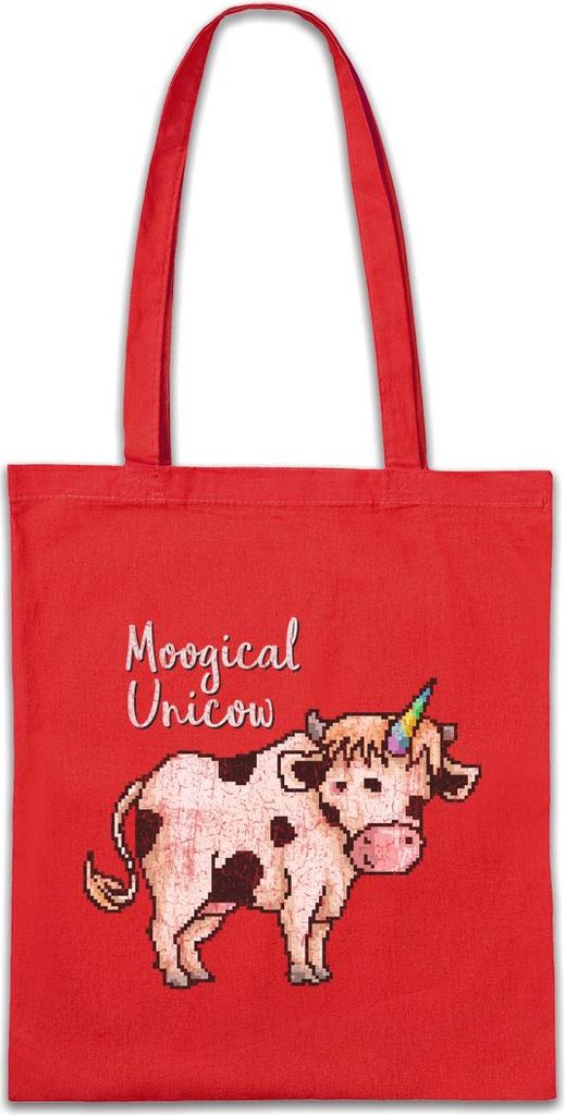 Urban Backwoods Moogical Unicow, Stofftasche, Farbe: Rot