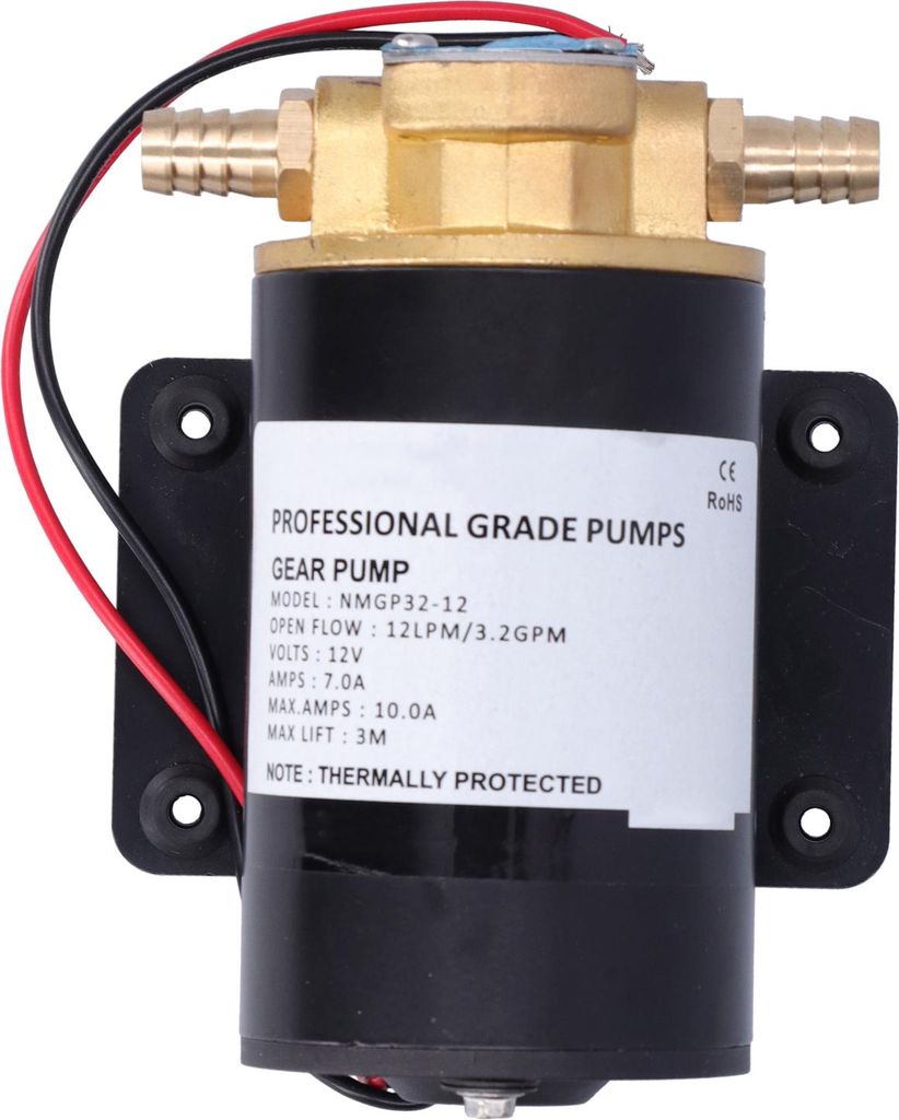 12 V 12 lpm Impellor Zahnradpumpe Selbstpriming 9,8 Fuß Lift für Wasser/Diesel/Kraftstofffragen/Ölübertragung