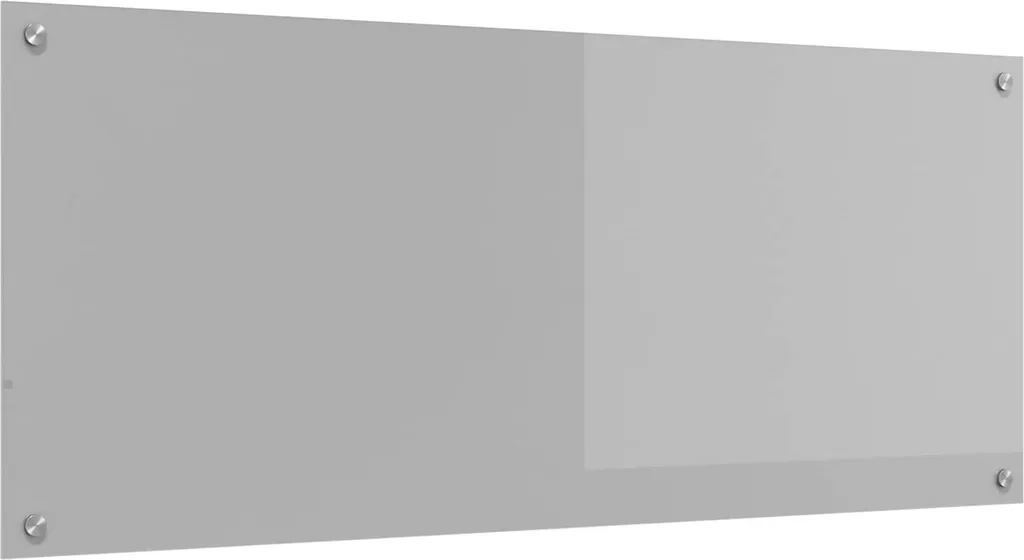Pannello Paraschizzi Cucina Grigio Chiaro 120x50 cm Vetro Temperato