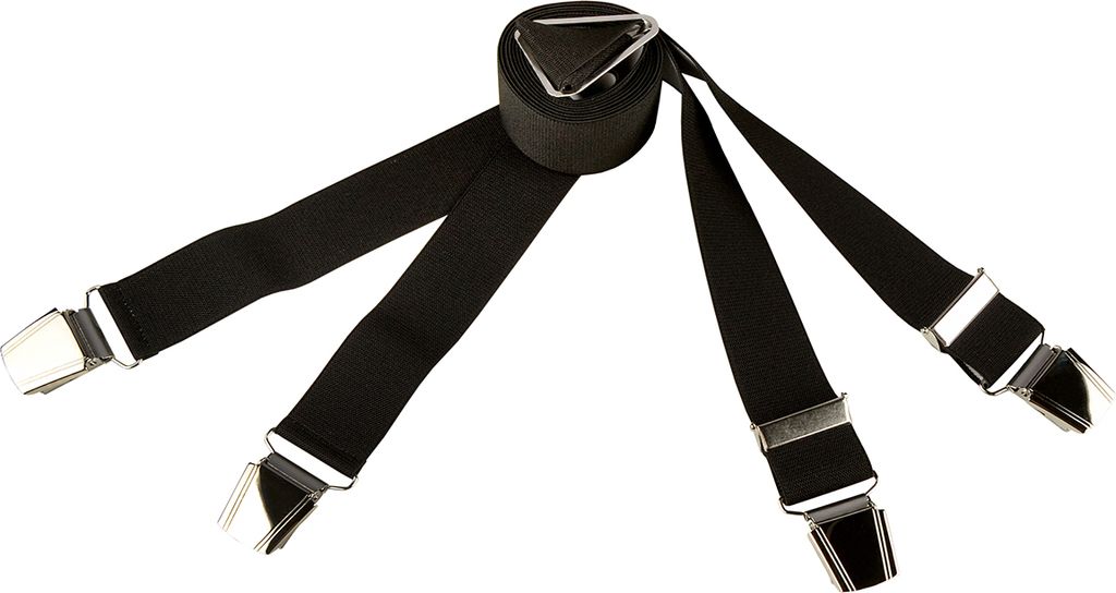 Hosenträger schwarz Lindenmann verstärkte Clips XXL