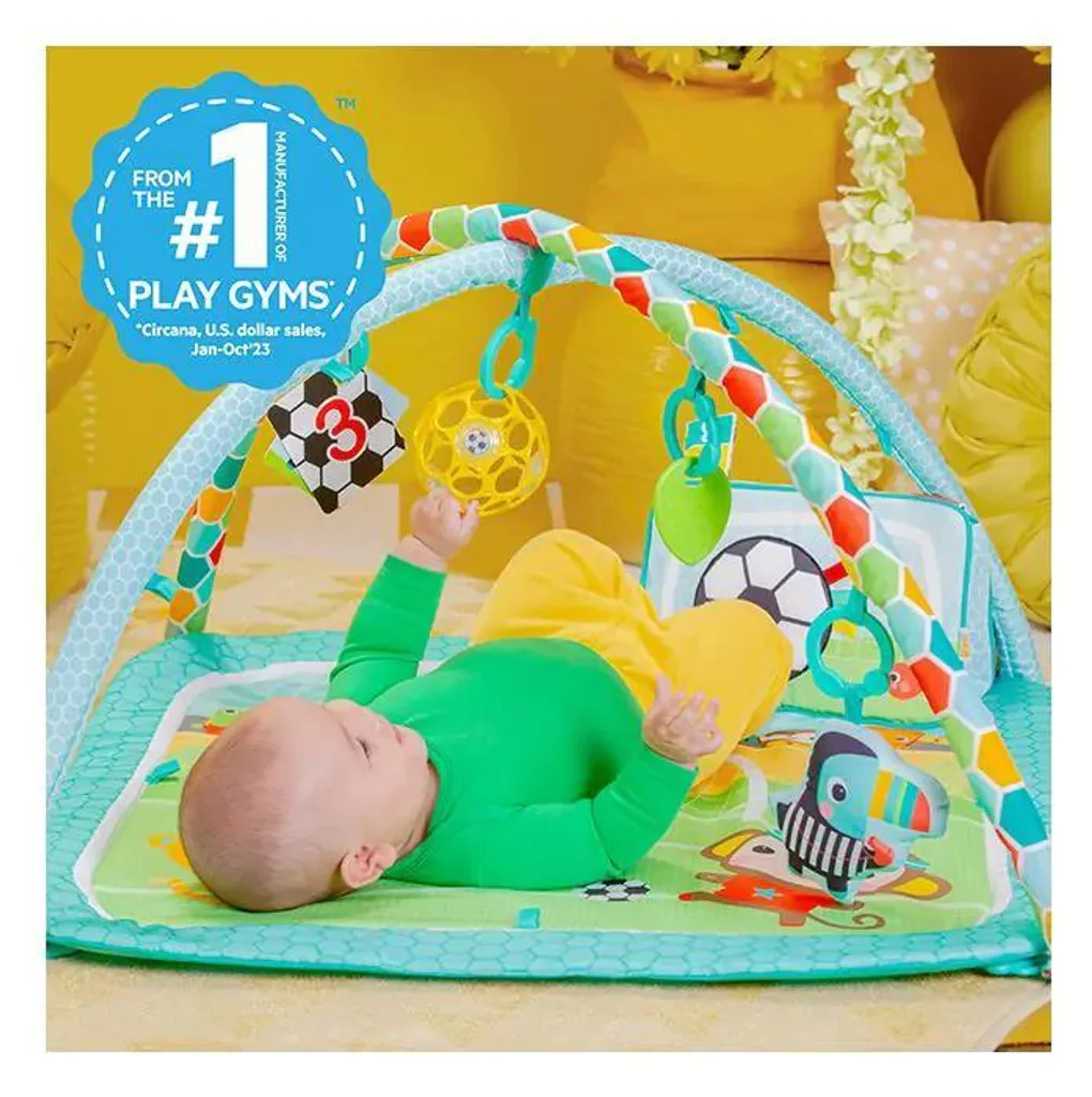 Couverture d'activité bébé Oball Grip & Kick pour stimuler les mouvements