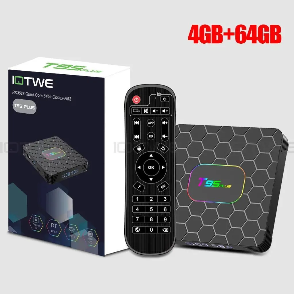 Passerelle Multimédia Android T95 PLUS 4Go 64Go Wi-Fi pour Streaming 4K - 2