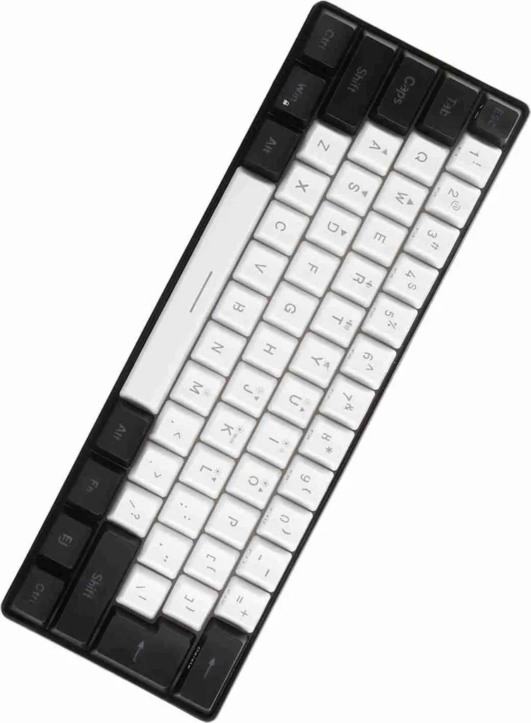 Clavier ergonomique RGB 61 touches ABS Contrast Color pour Gamer Pro