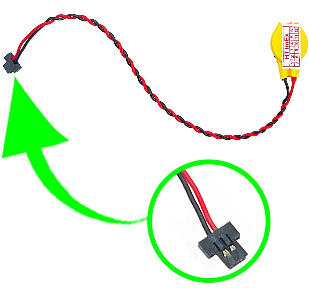 Version 12,5cm - RTC BIOS CMOS Batterie für Lenovo ThinkPad Yoga 11e (Type 20E7)