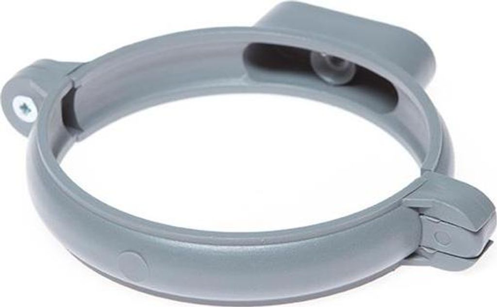 HTplus Rohrhalter aus Polypropylen 75 mm Grau für interne Abwasserleitungen