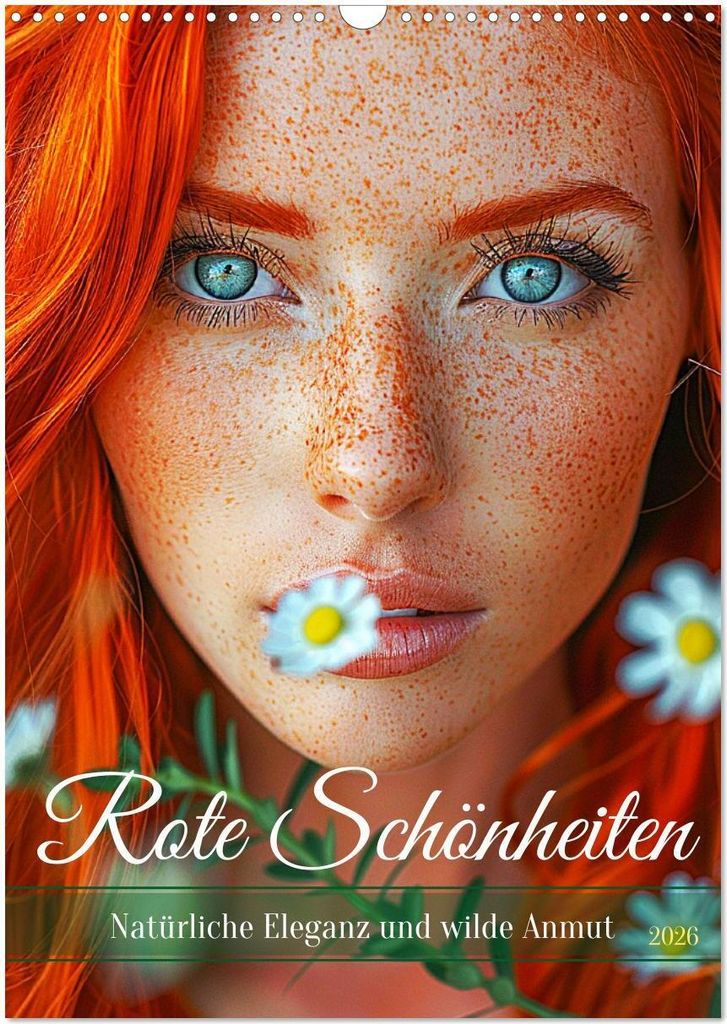 Rote Schönheiten. Natürliche Eleganz und wilde Anmut (Wandkalender 2026 DIN A3 hoch), CALVENDO Monatskalender