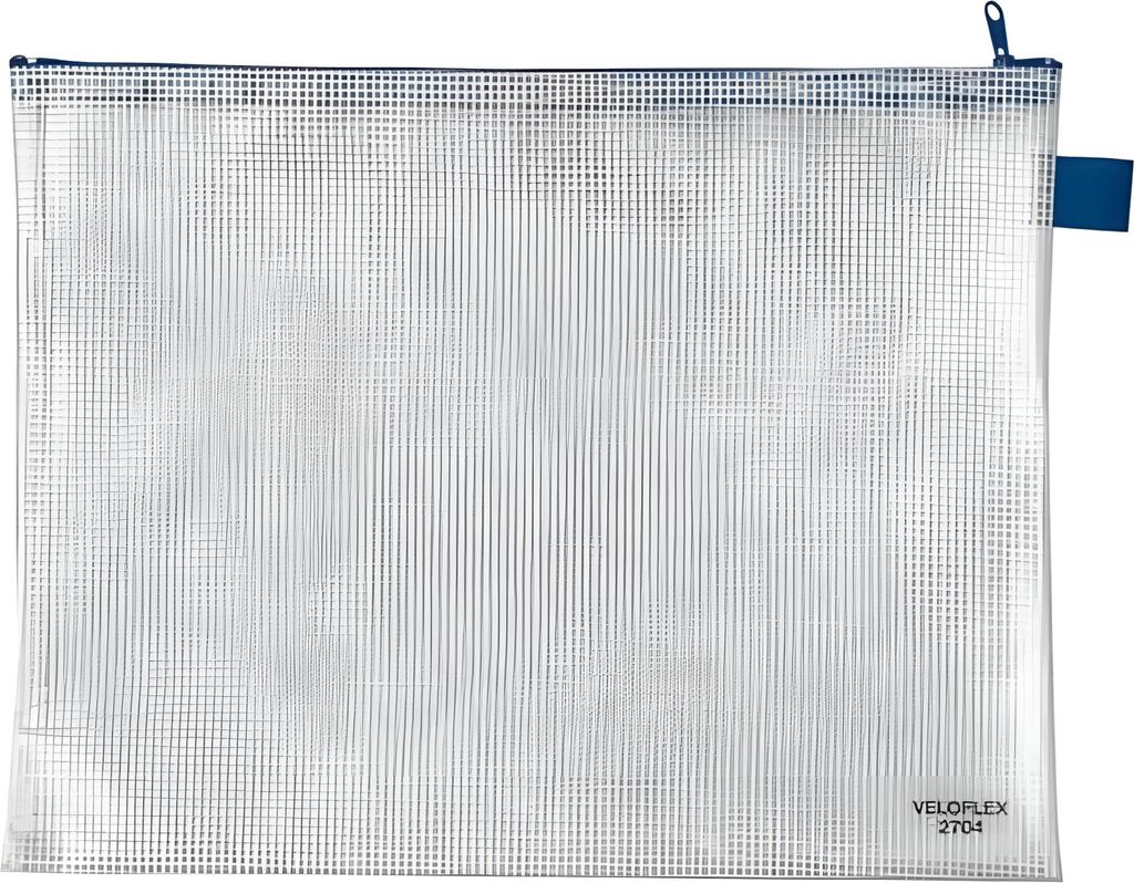 Veloflex Reissverschlusstasche, DIN A4, 355 x 270 mm, PVC-Folie 350 my