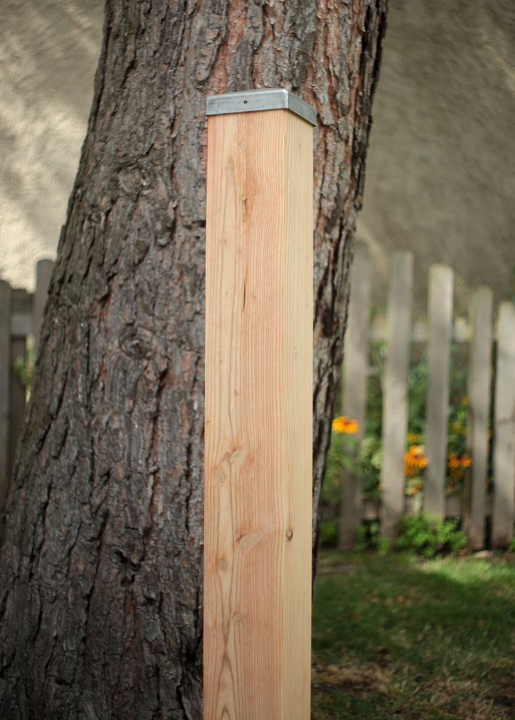 Zaunpfosten 9x9x80 Form OHNE Abdeckung