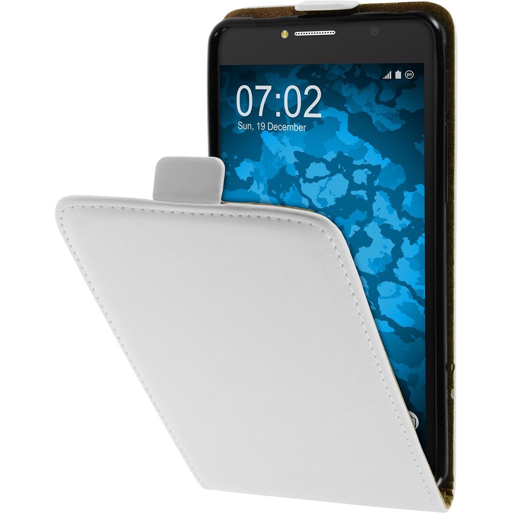 PhoneNatic Kunst-Lederhülle kompatibel mit Alcatel POP 4s - Produktbild 