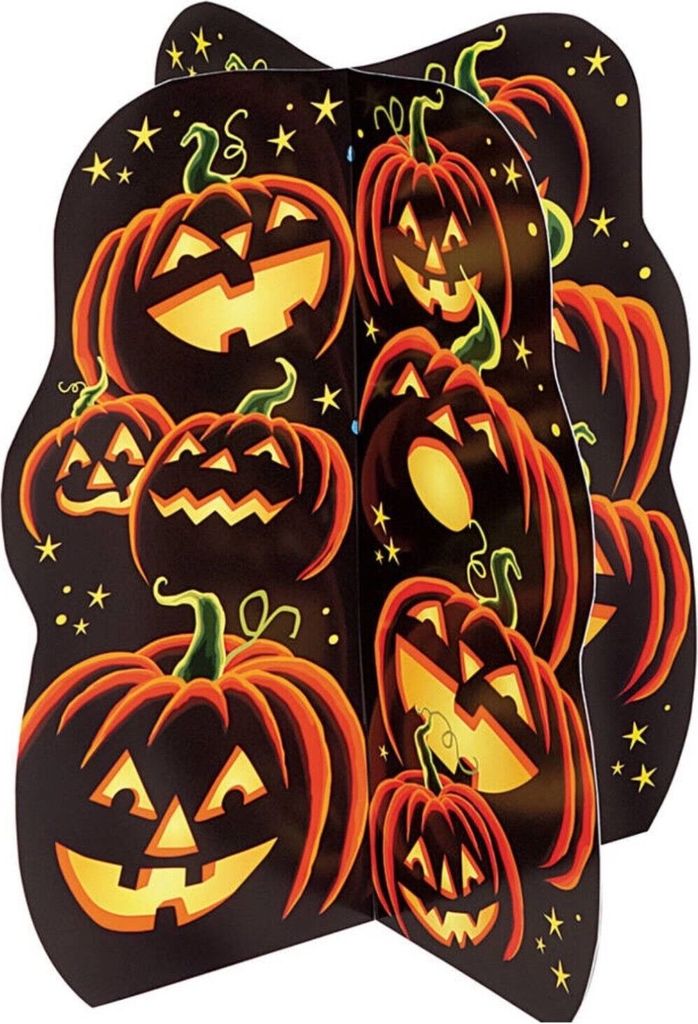 Tischaufsteller Pumpkin Grin Halloween Deko