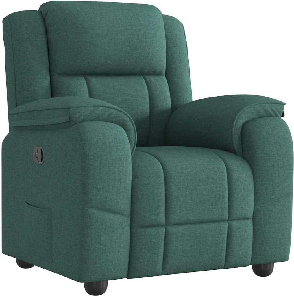 Möbel Relaxsessel - Modernes Design - TV-Sessel - Einzelsofa - Dunkelgrün Stoff - Couchsessel CLORIS6809151