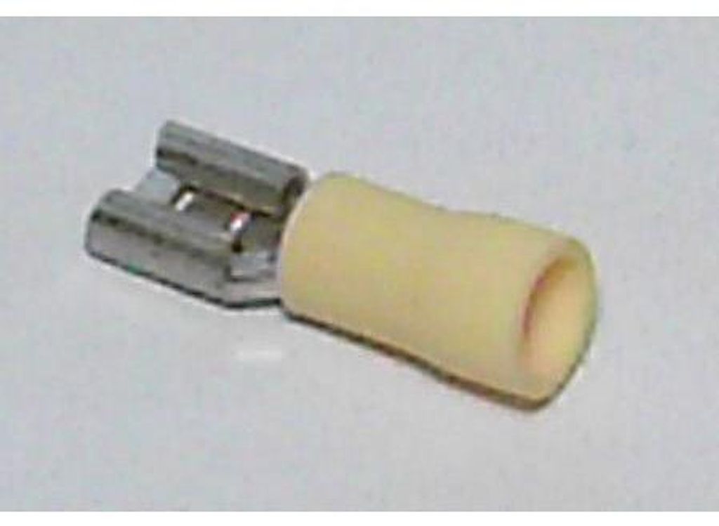 Bofix -Kabelschuh -Amp -Frau 6,3 mm gelb (25st)