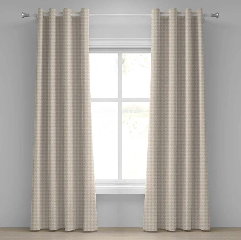Offerta Tenda ABAKUHAUS 280x175 Marrone Crema | Shabby Flora Retrò