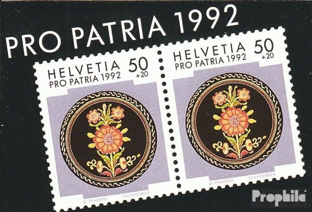 Briefmarken Schweiz 1992 Mi MH92 (kompl.Ausg.) gestempelt Pro Patria