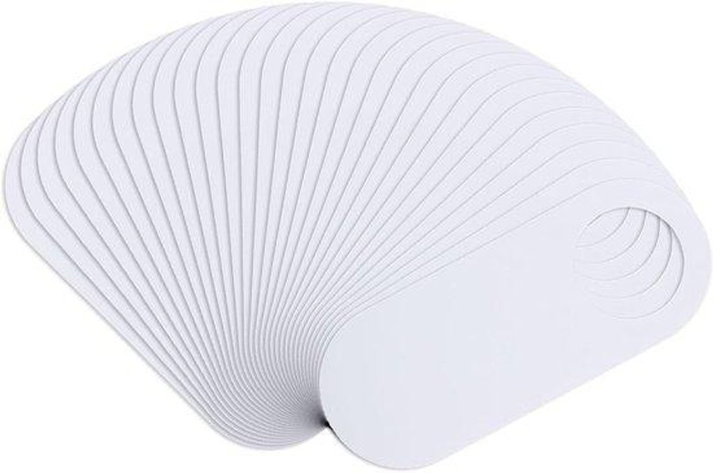 30 ks bílých visaček na dveře – 9,0 x 3,5 palce – plast – Obrázek produktu 