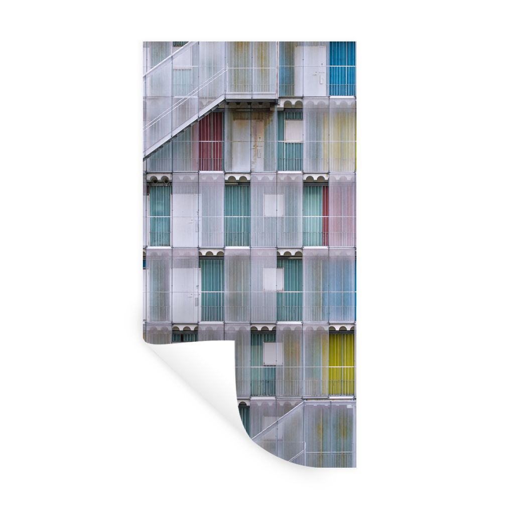 MuchoWow Wandtattoo Wandsticker Wandaufkleber Wohnungen - Türen - Architektur - Treppe 80x160 cm Selbstklebend und Repositionierbar - Sticker - ...