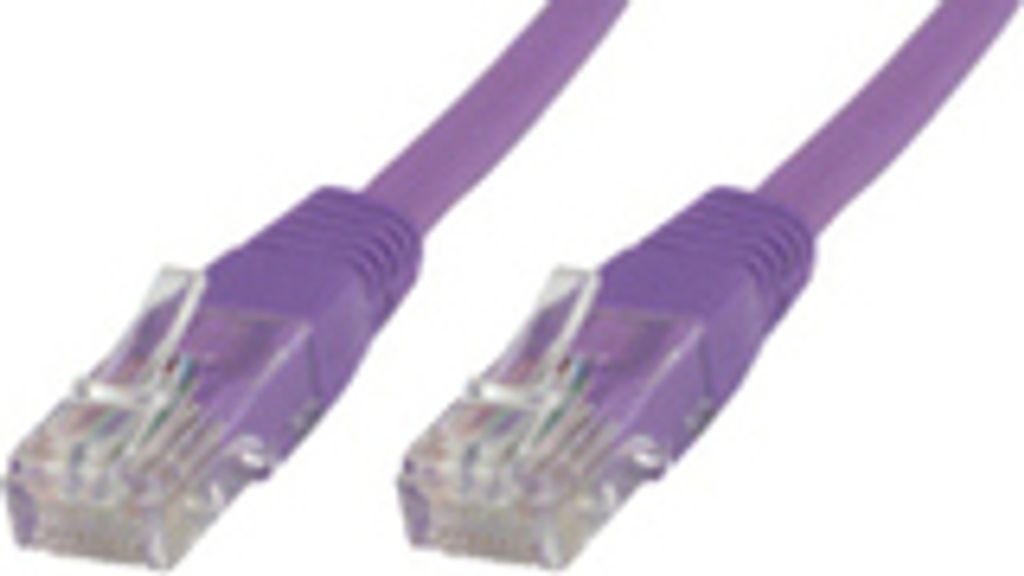 MicroConnect U/UTP CAT6 0,5 m, violett, LSZH