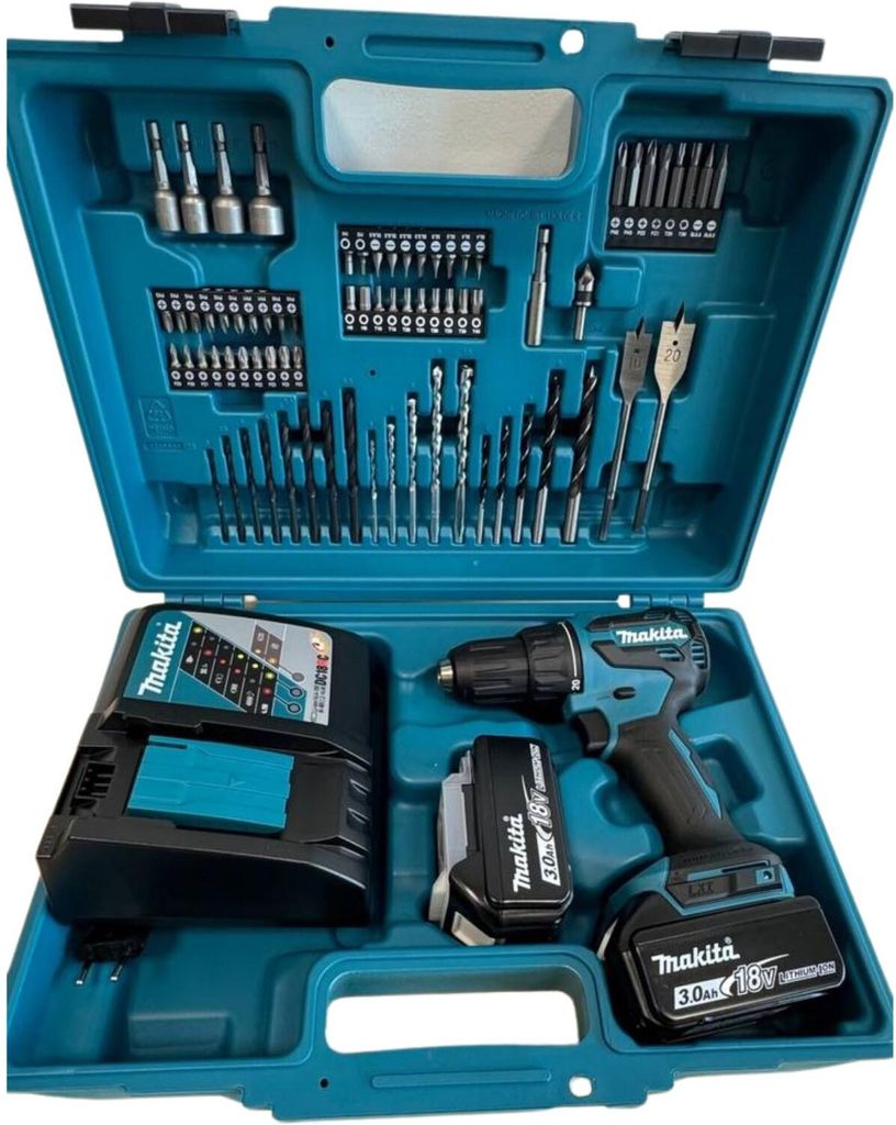 Makita DHP490RFX3 Akku-Schlagbohrschrauber Produktbild 