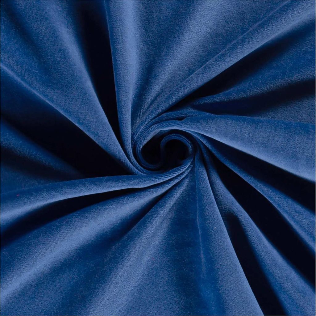 Nicky-Stoff Velour Nicky uni Zuschnitt ab 50 x 150cm Velourstoff Baumwolle Farbwahl