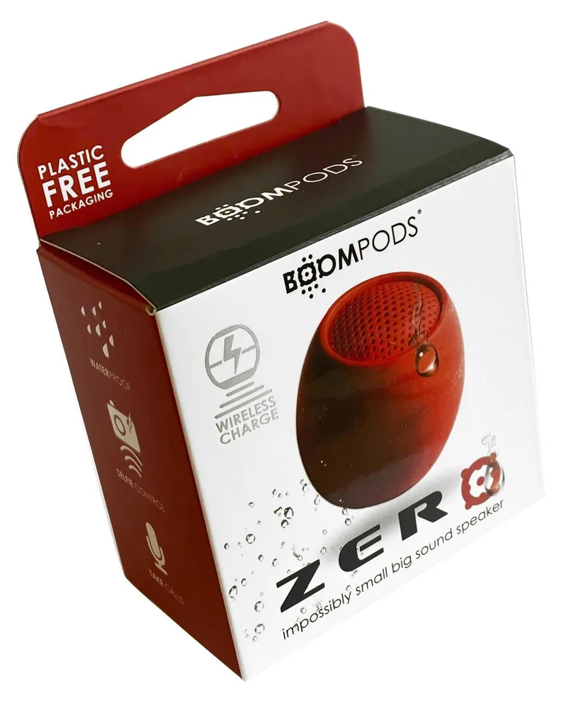 Design e Suono: Boompods Zero Rosso Mini Speaker per Minimalisti - 2