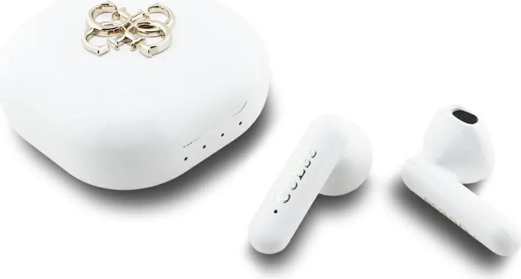 Cuffie In-Ear Wireless Guess Bianchi: Auricolari Bluetooth con Custodia