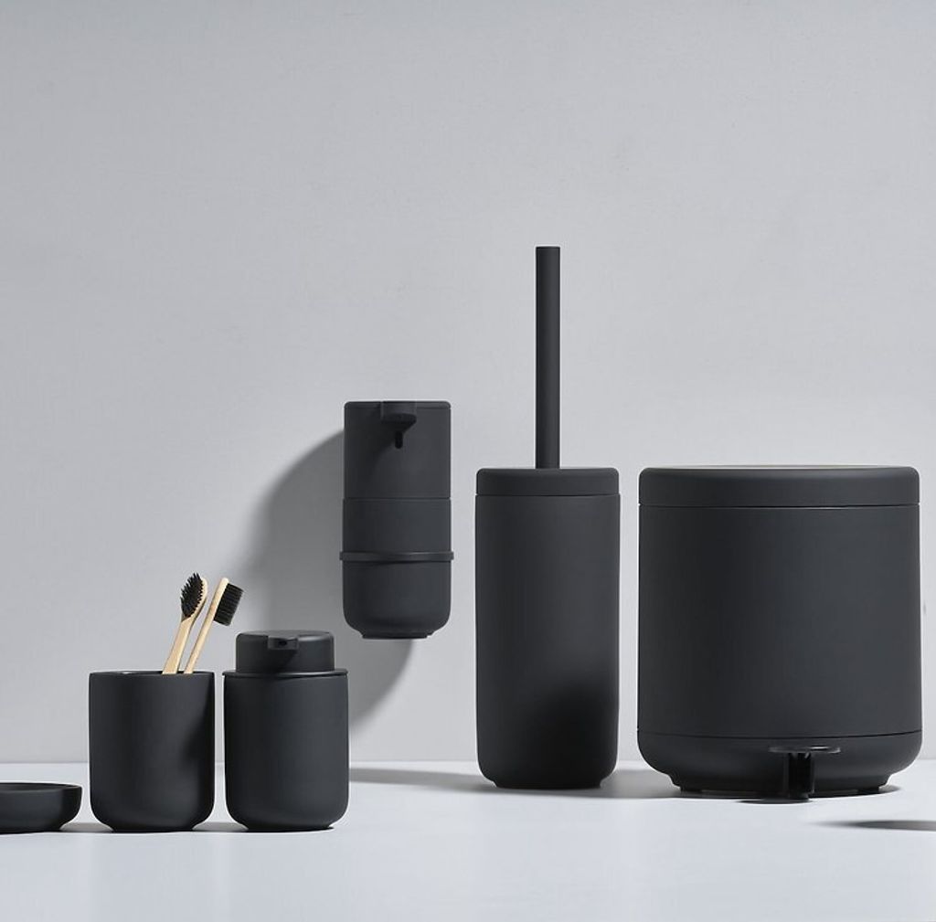 Zone Denmark Zahnputzbecher Ume Keramik Soft Touch schwarz matt