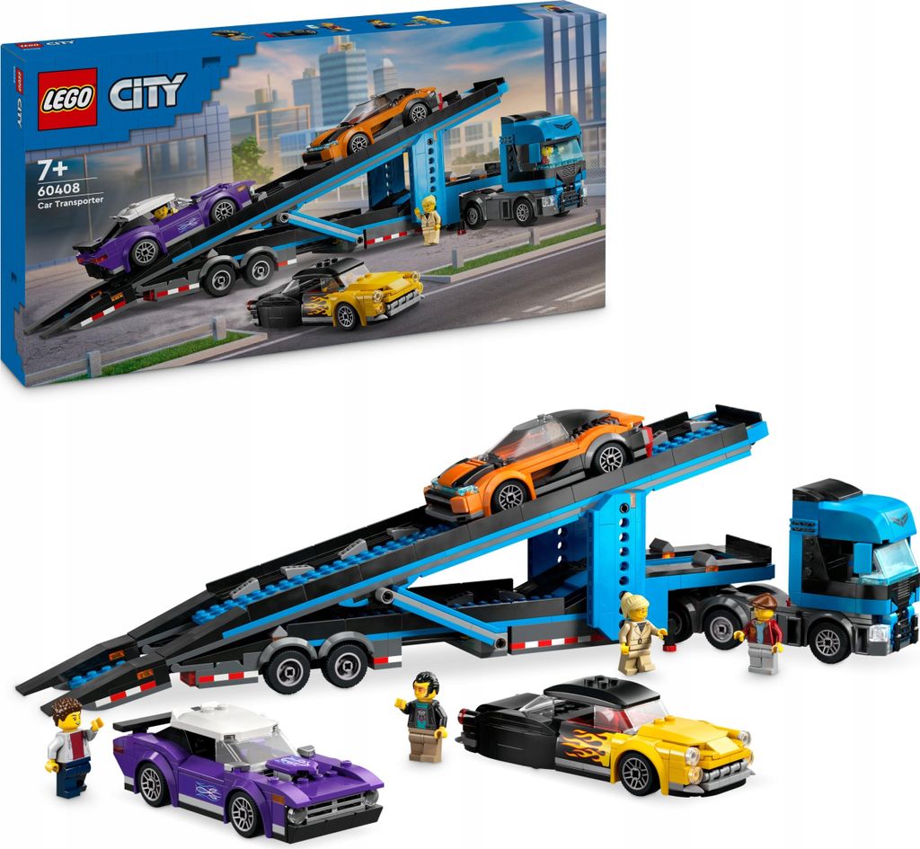 LEGO® City - Camion transportor de masini sport 60408, 998 Obrázek produktu 
