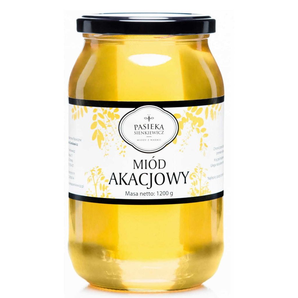 Miele di acacia 900ml 1200g PASIEKA SIENKIEWICZ Immagine del prodotto 