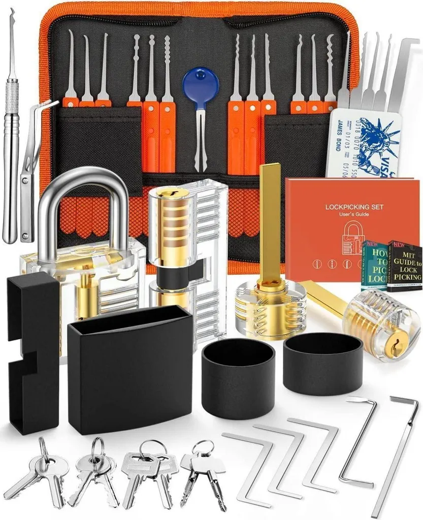 Set Grimaldelli 38+4 Pezzi Professionale - Kit Scassinatore Serrature