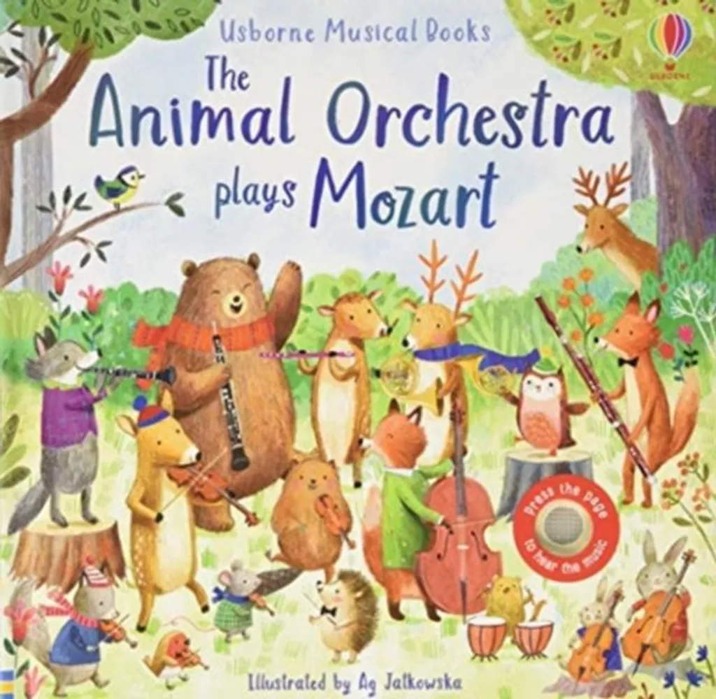 Livre sonore enfant The Animal Orchestra Plays Mozart album illustré