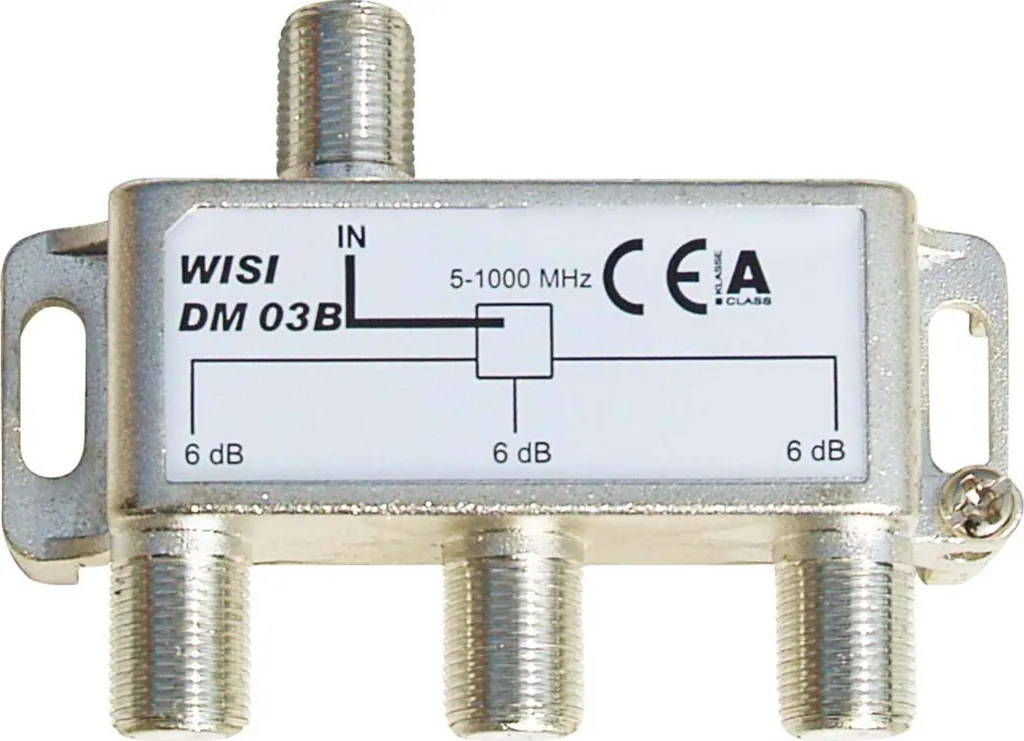 Répartiteur de signal TV WISI DM-03B pour connecter 3 téléviseurs