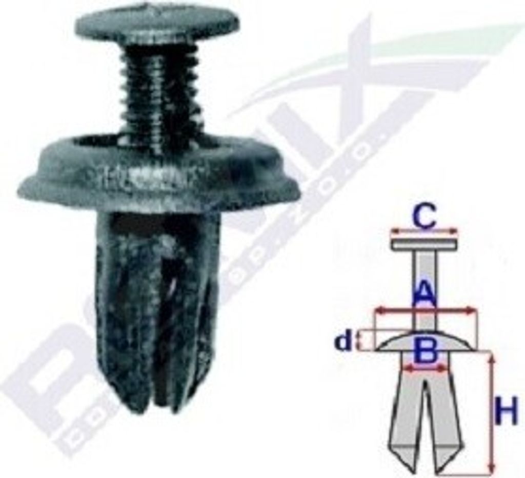 ROMIX Clip Zier- / Schutzleiste B22148 6mm 10 5mm Produktbild 