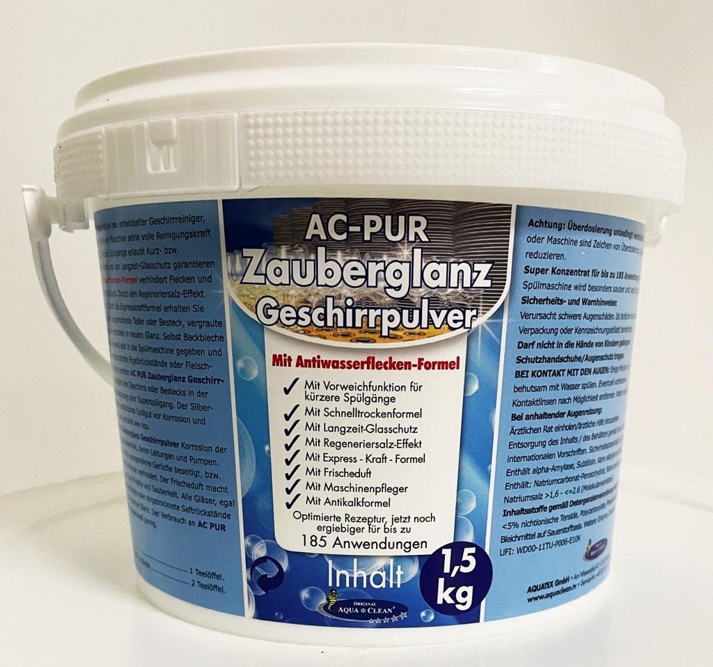 AC PUR Zauberglanz Geschirrpulver Spülmaschinenpulver 1,5 Produktbild 