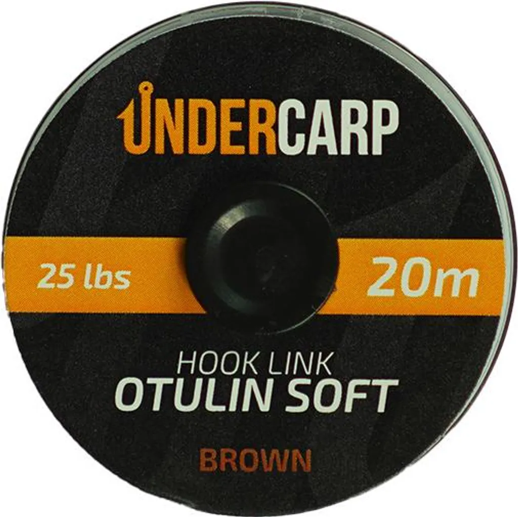 Tresse gainée carpe Otulin Soft 25lbs 20m coloris marron foncé